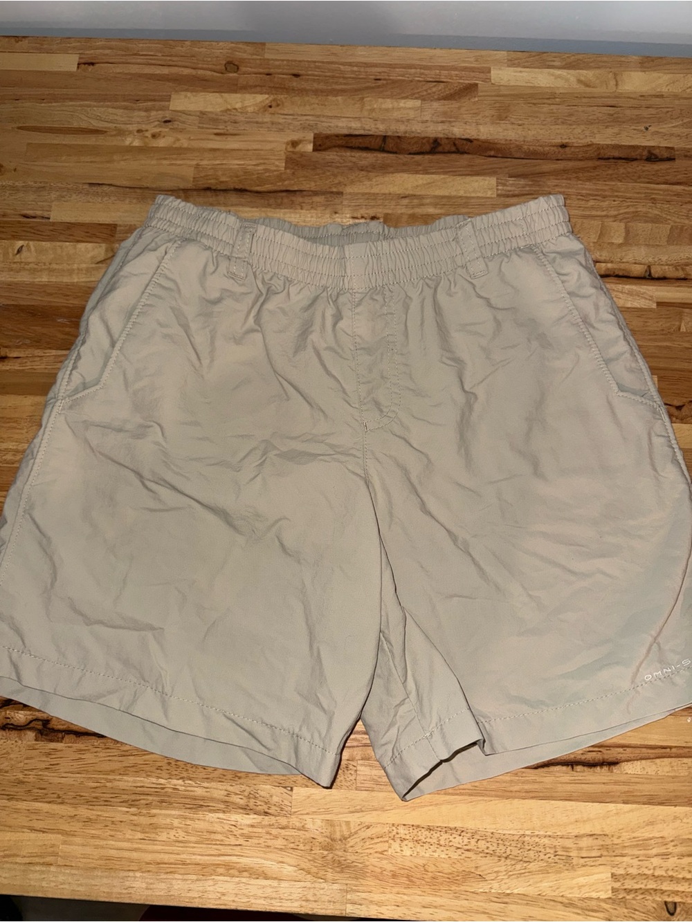 Youth Boys Beige Columbia PFG Shorts Size L 14-16